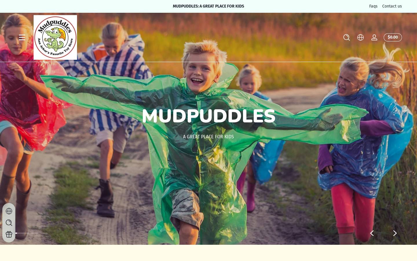 mudpuddlesa2.com homepage screenshot