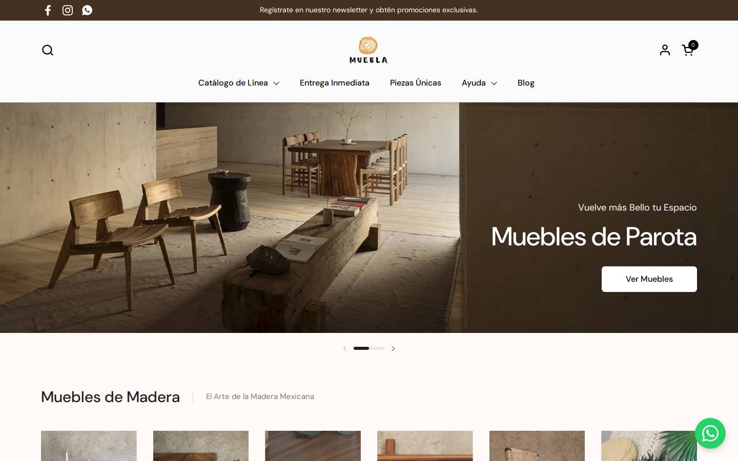 muebla.com.mx homepage screenshot