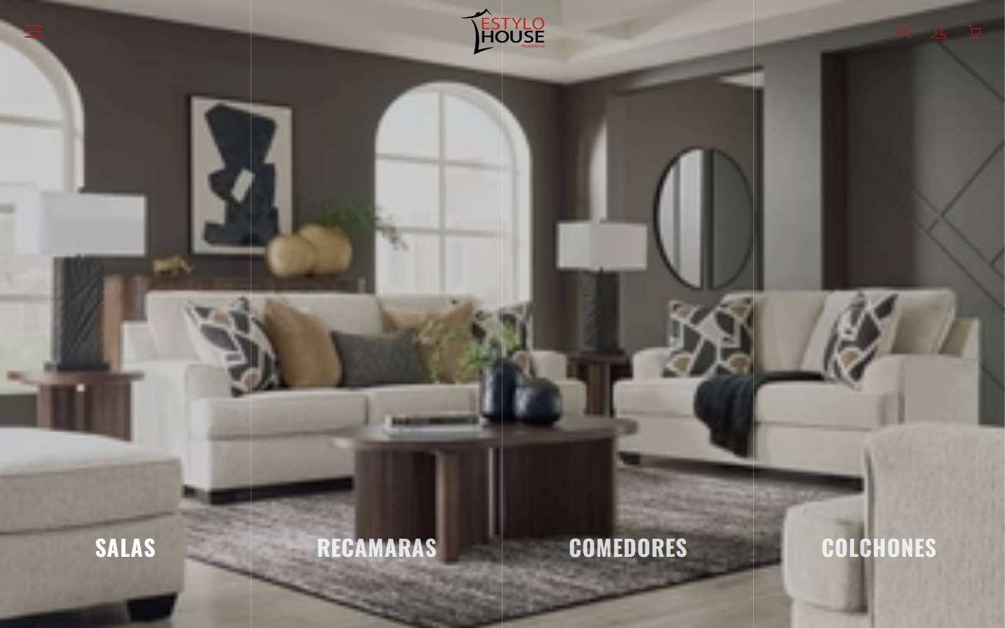 mueblesfinosenmonterrey.com homepage screenshot