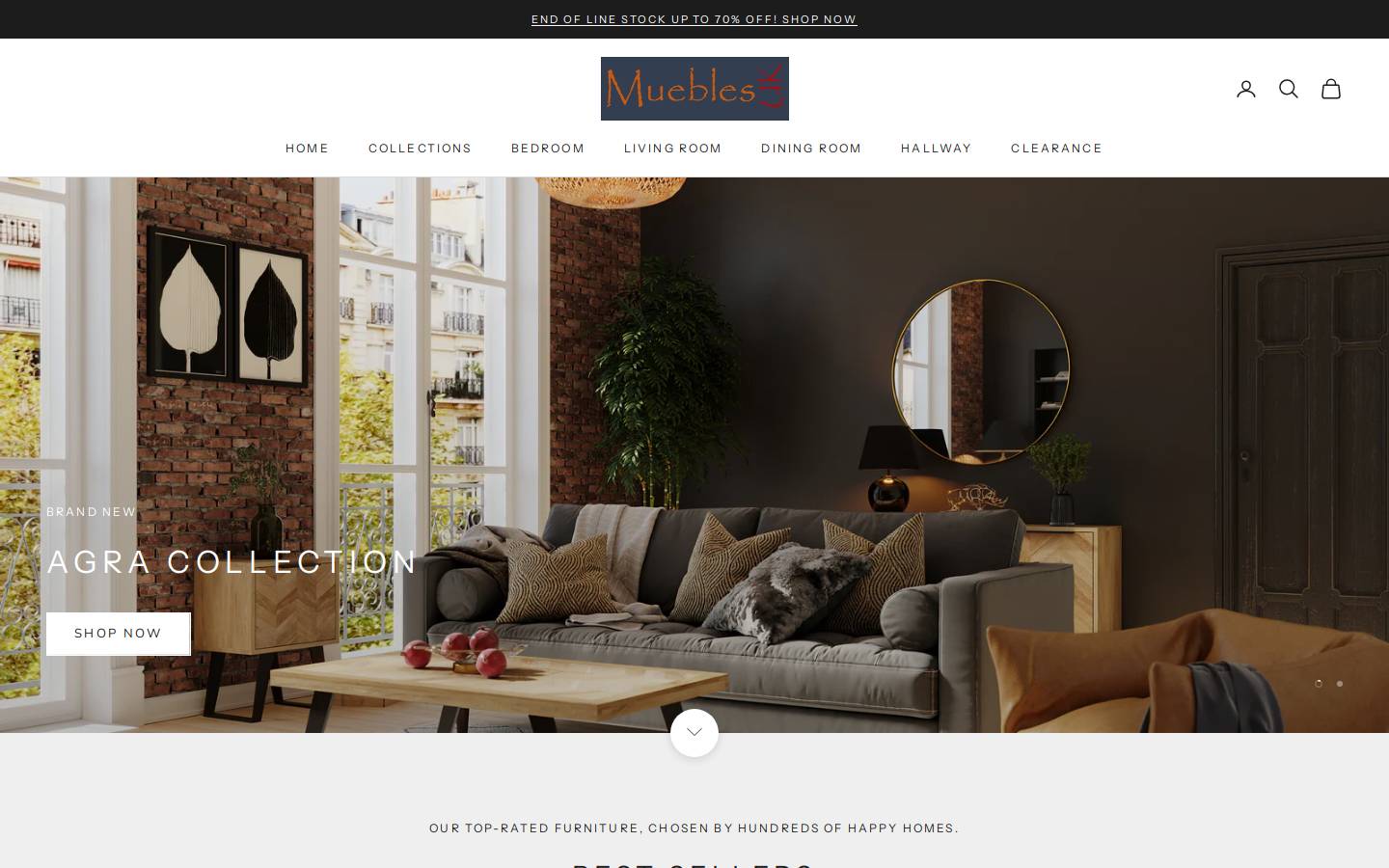 mueblesuk.com homepage screenshot
