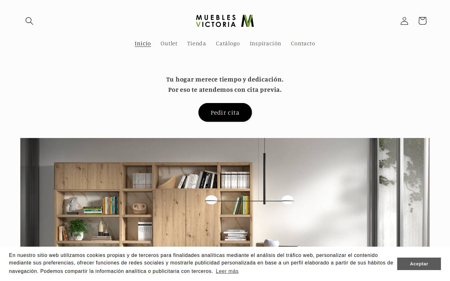 mueblesvictoria.es homepage screenshot