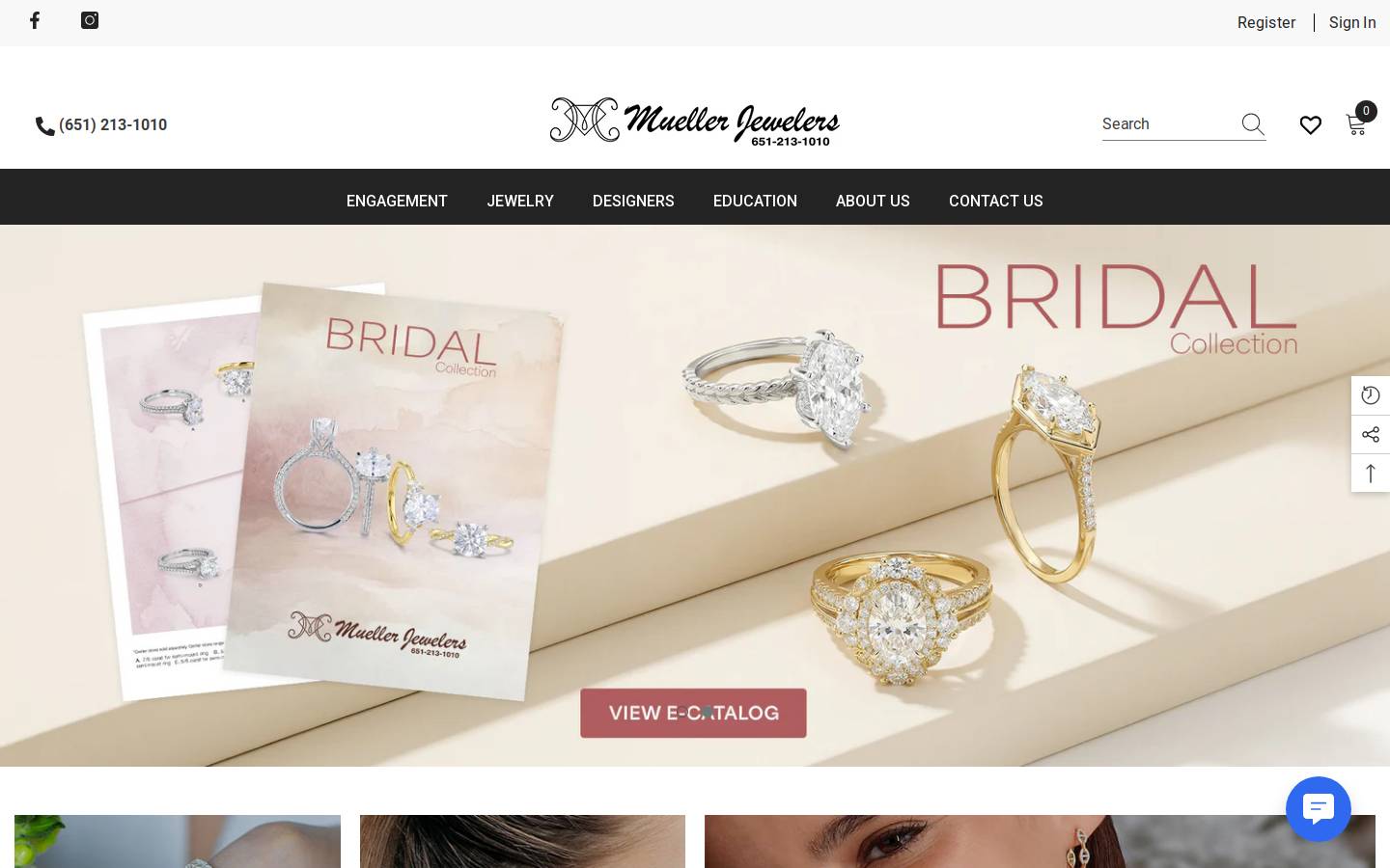 muellerjewelers.com homepage screenshot