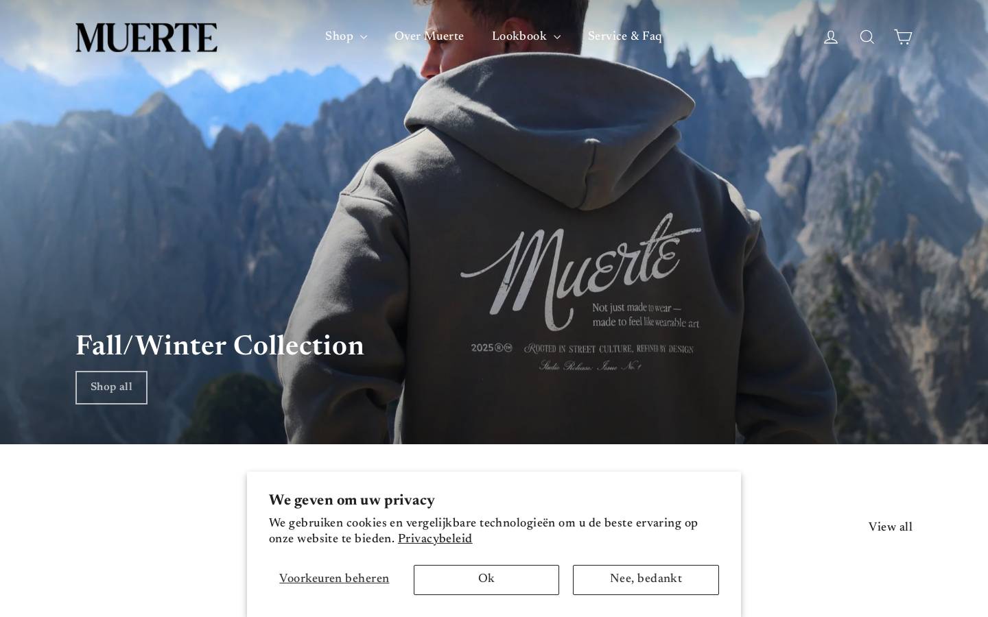 Muerte homepage screenshot