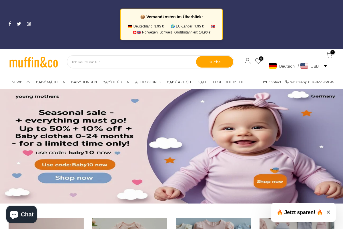 Muffinandco homepage screenshot
