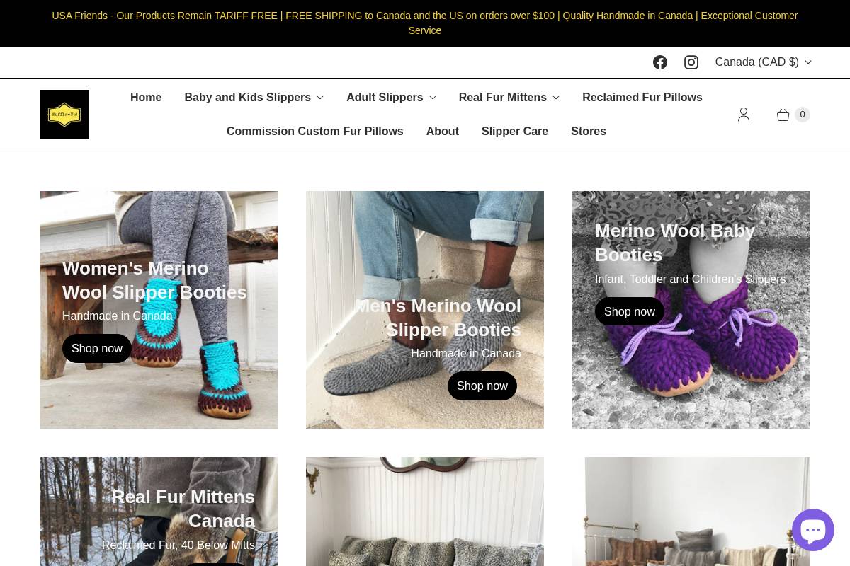 muffleup.ca homepage screenshot
