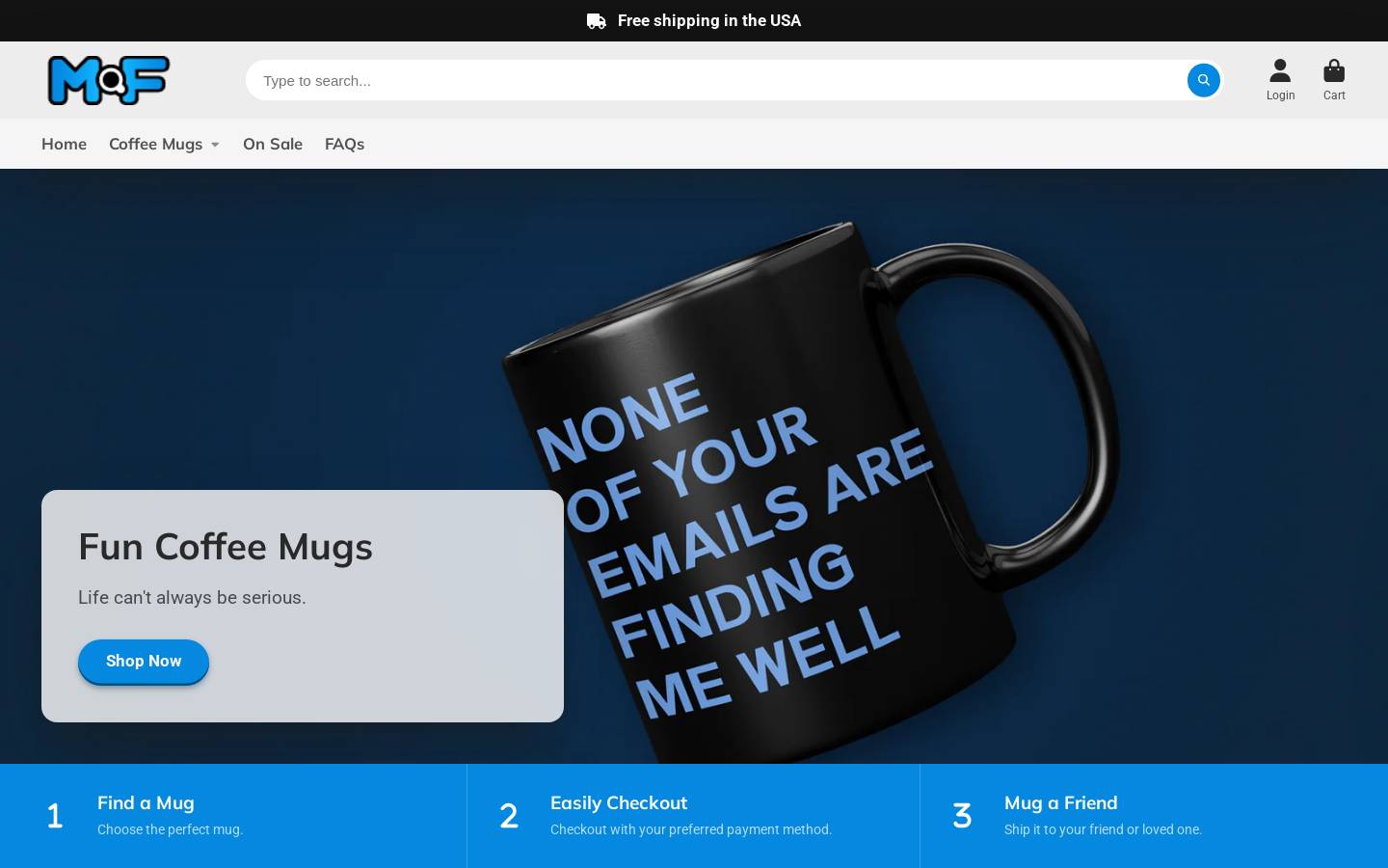 mugafriend.com homepage screenshot