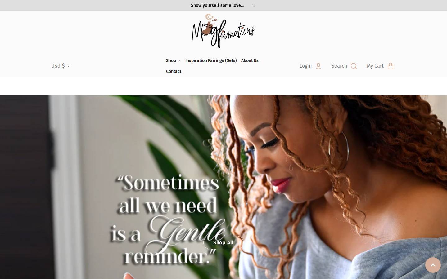 mugfirmations.com homepage screenshot