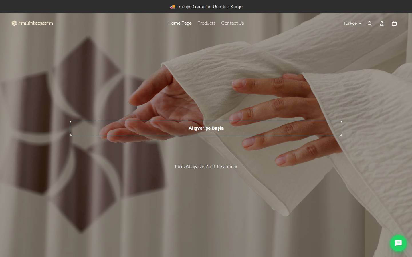 muhtesem.shop homepage screenshot