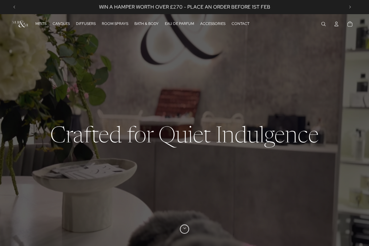 Muir & Me homepage screenshot