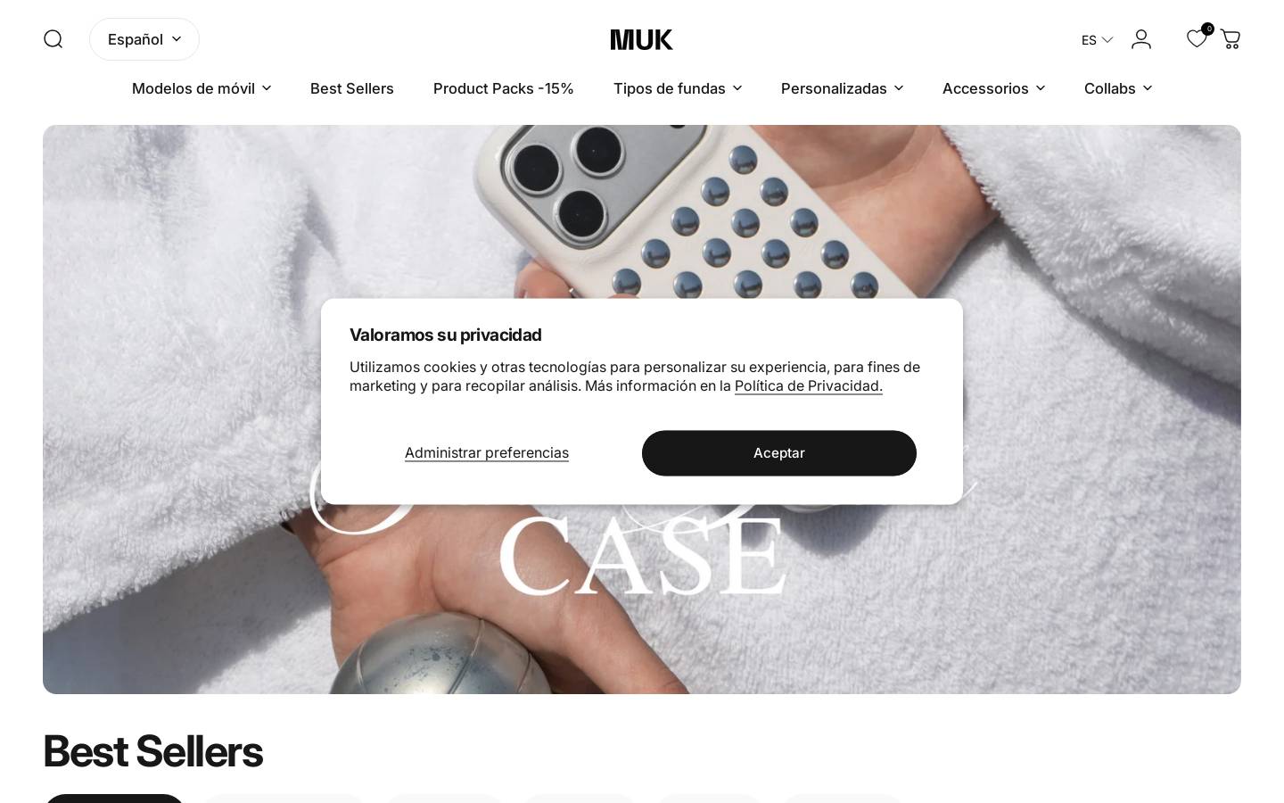 Muk Barcelona homepage screenshot
