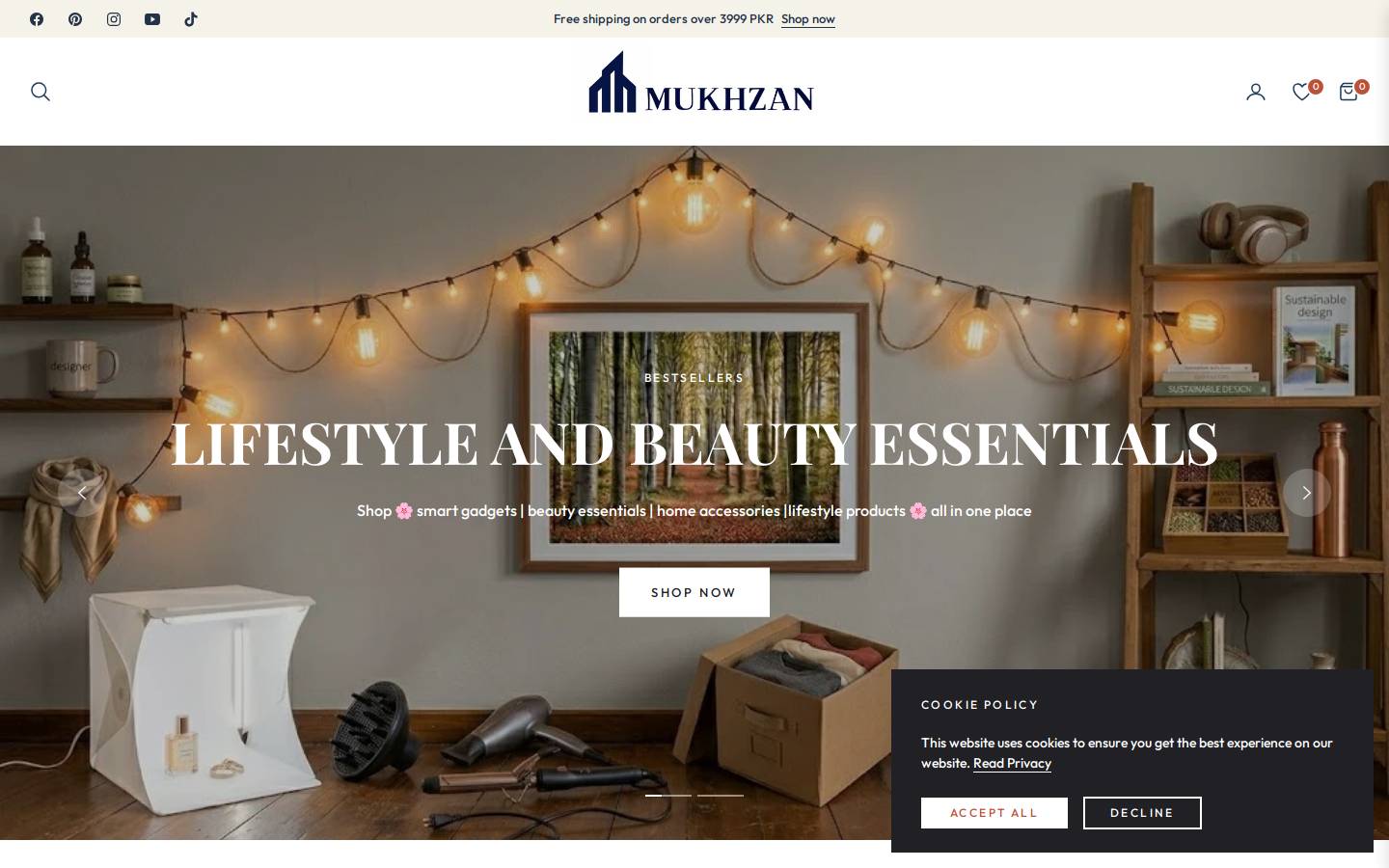 mukhzan.com homepage screenshot