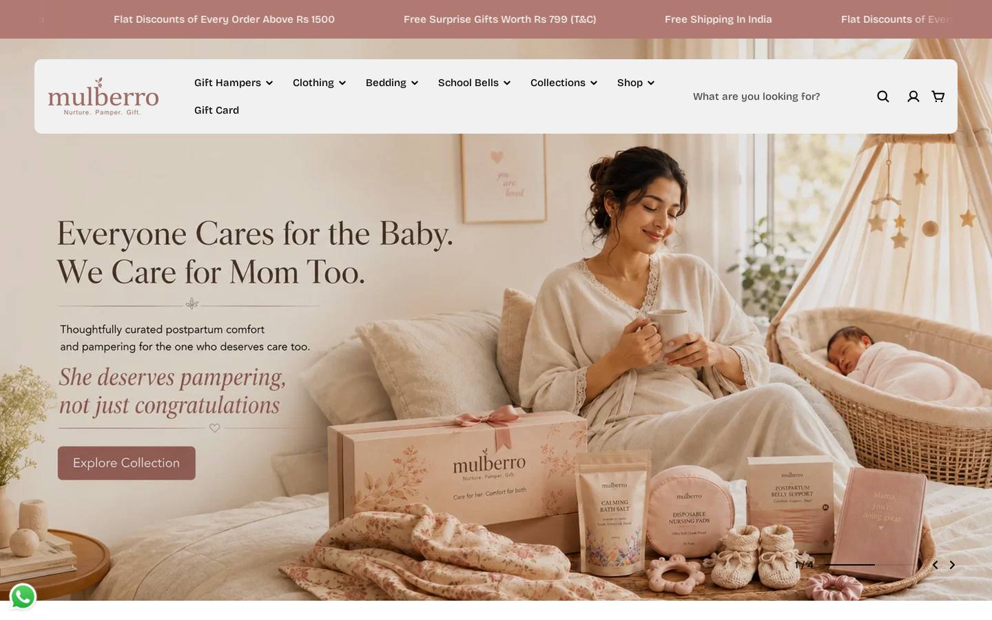 mulberro.com homepage screenshot