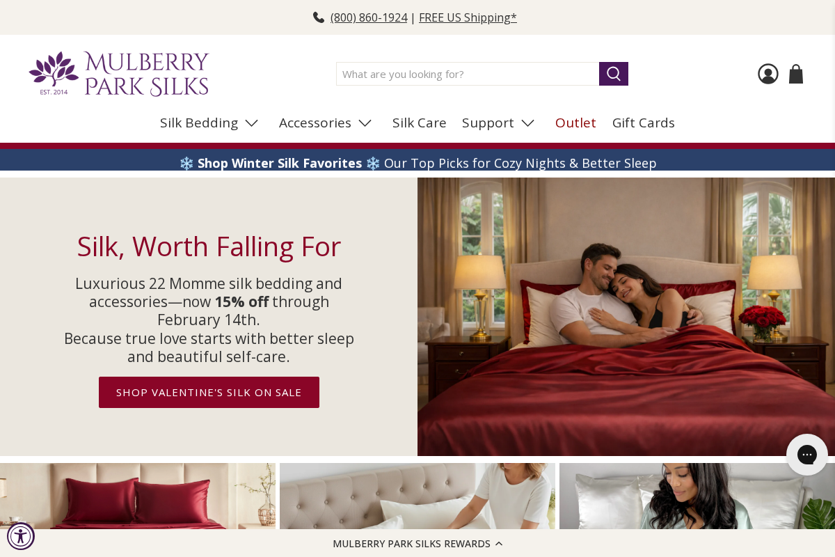 Mulberry Park Silks homepage screenshot