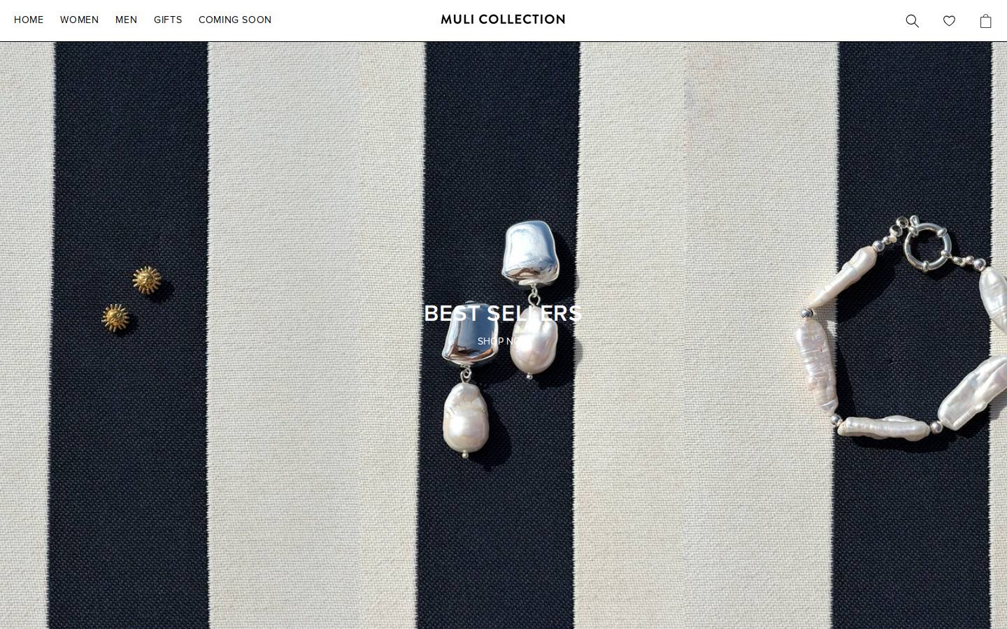 Mulicollection homepage screenshot