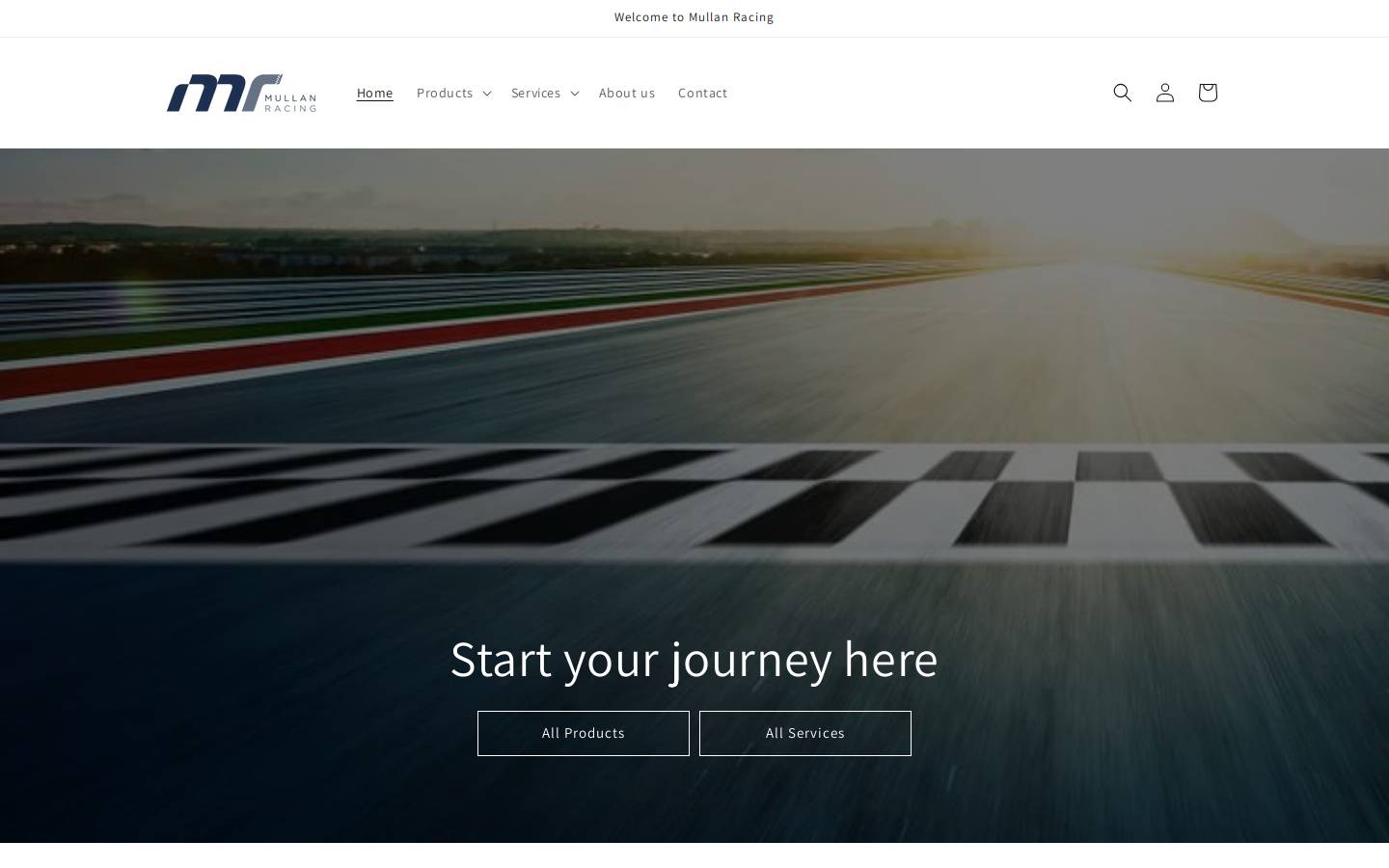 mullanracing.com homepage screenshot