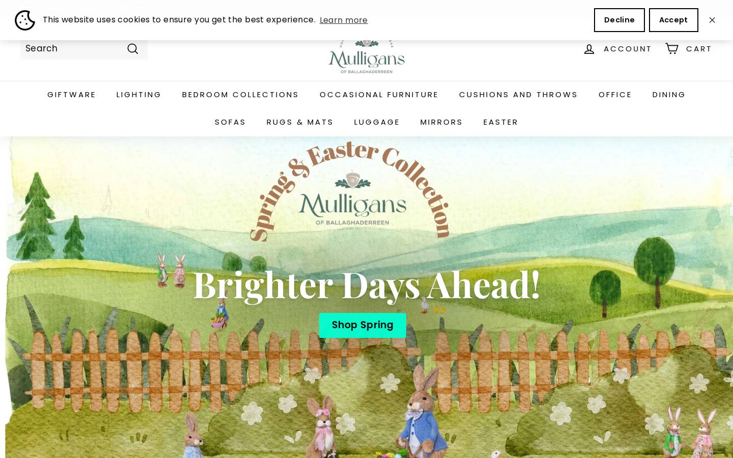 mulligansofballaghaderreen.ie homepage screenshot