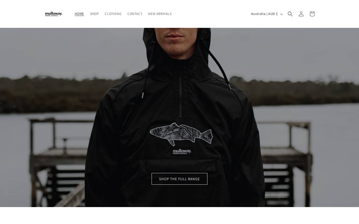 mullowayfishingaustralia.com.au homepage screenshot