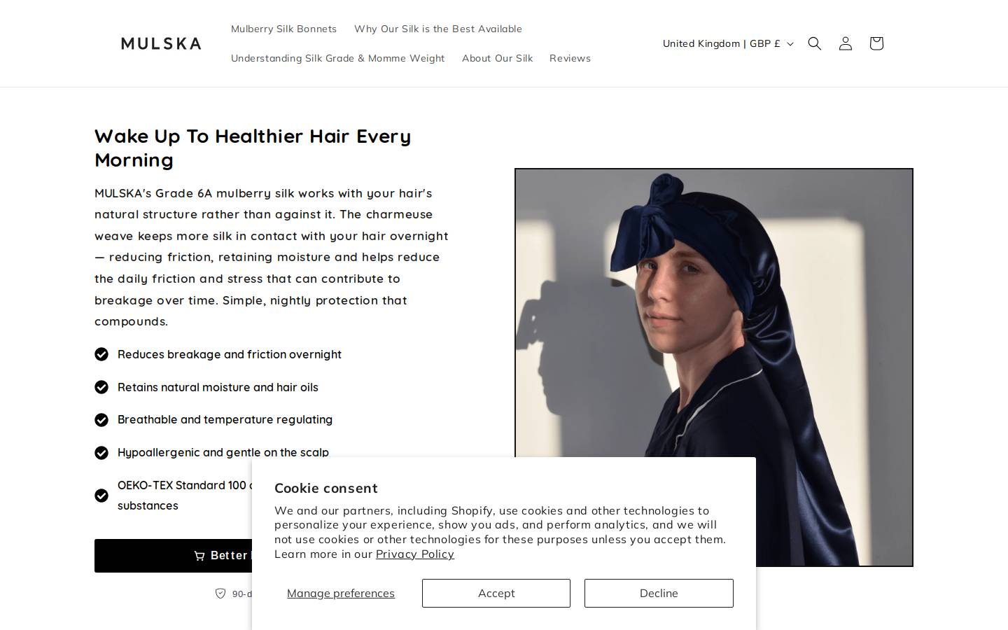Mulska homepage screenshot