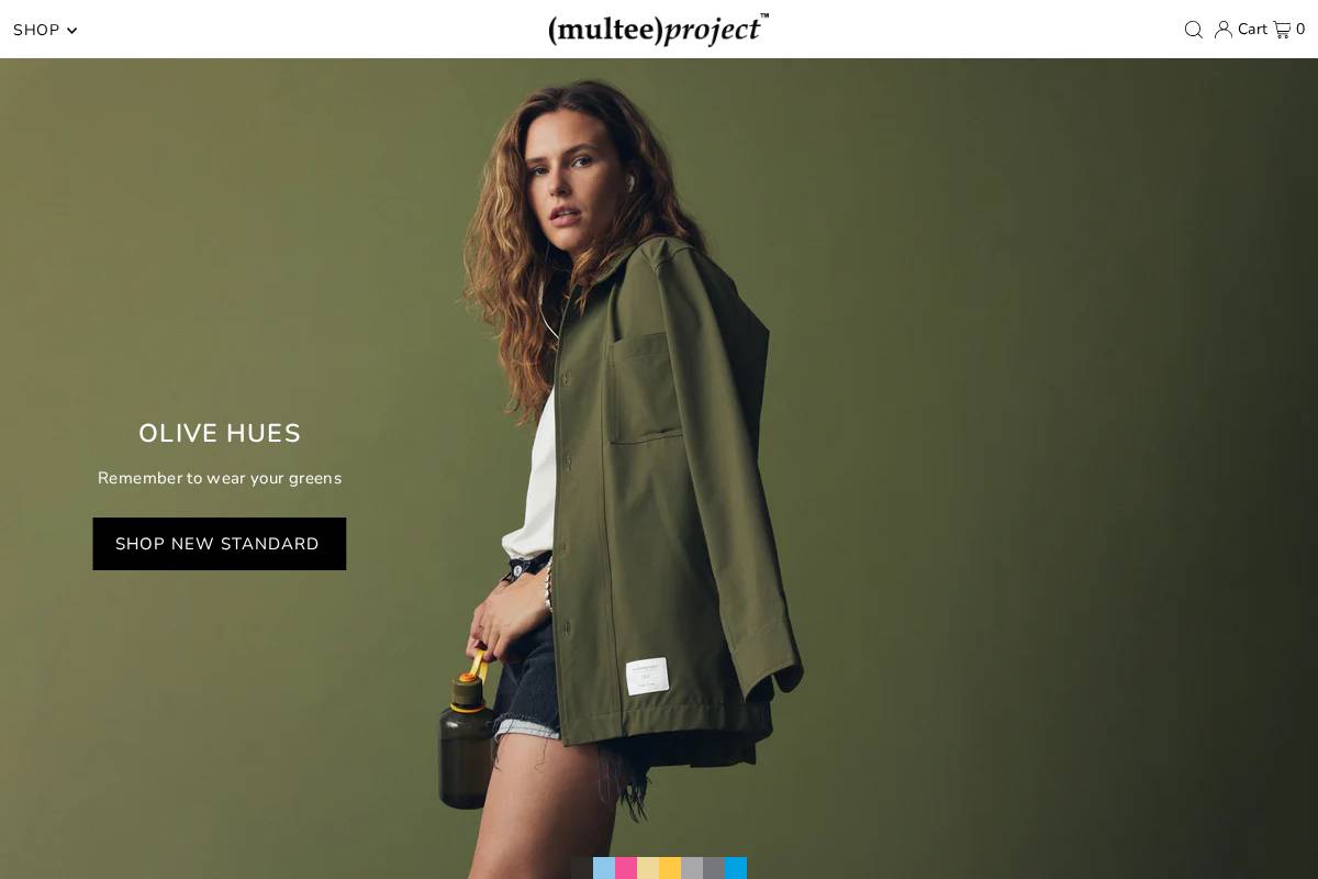 multeeproject.com homepage screenshot