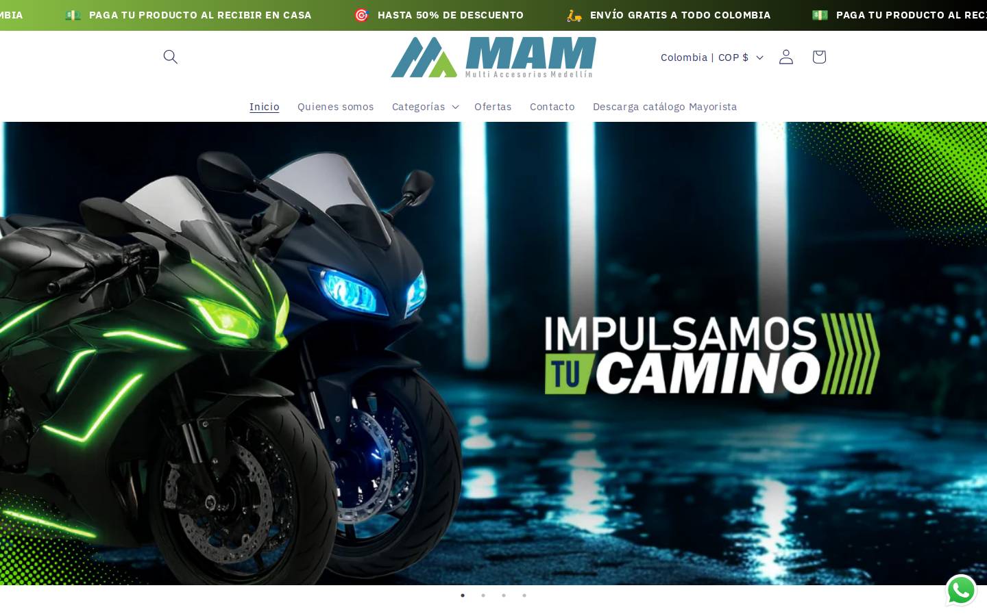 multiaccesoriosmedellin.com homepage screenshot