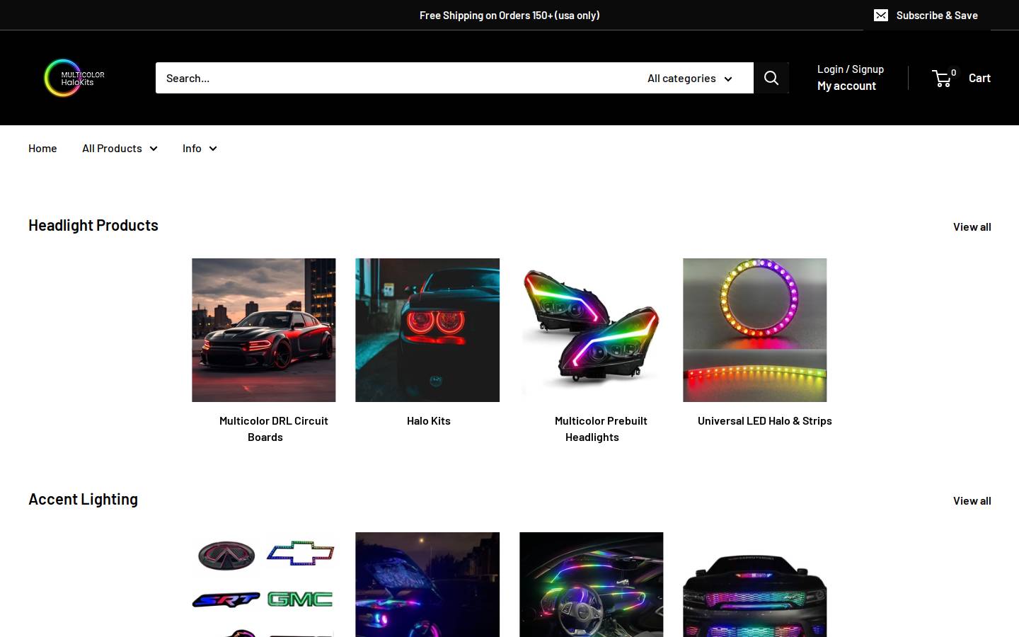 multicolorhalokits.com homepage screenshot