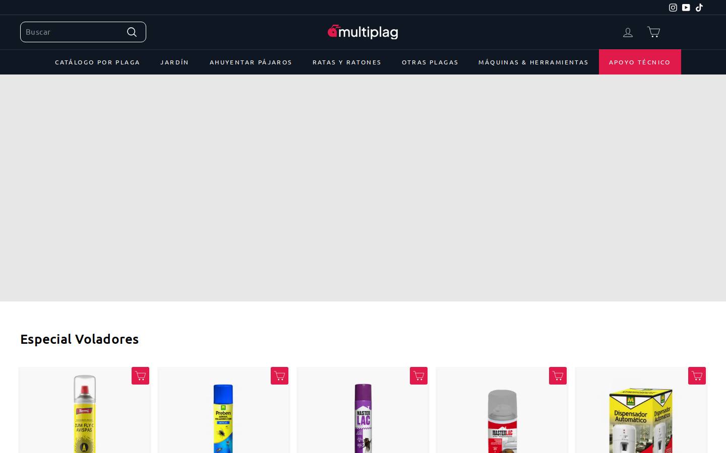 Multiplag | Tienda Productos Anti Plagas homepage screenshot