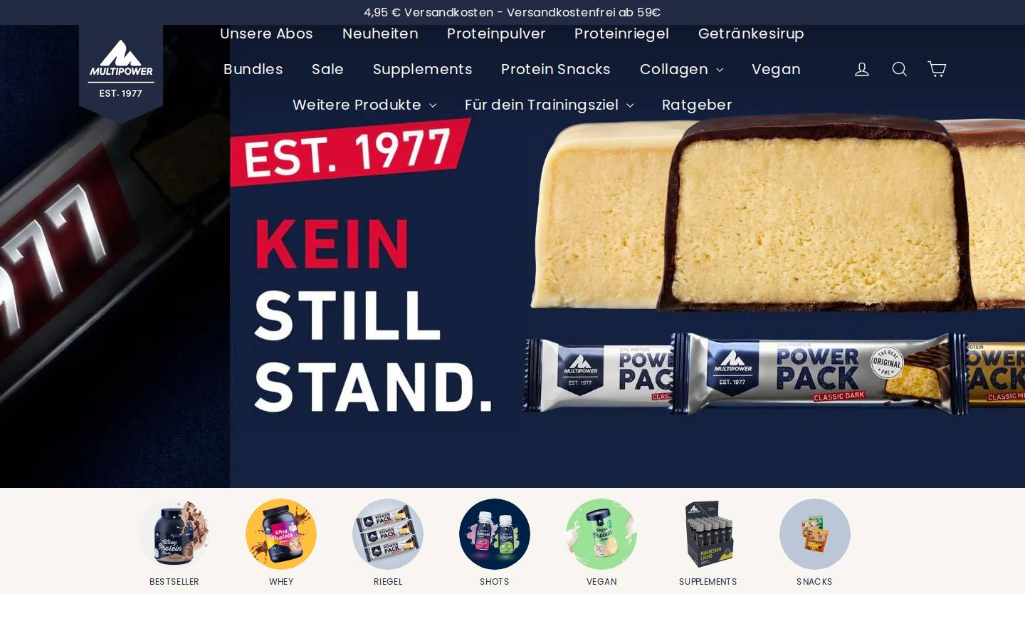 Multipower homepage screenshot