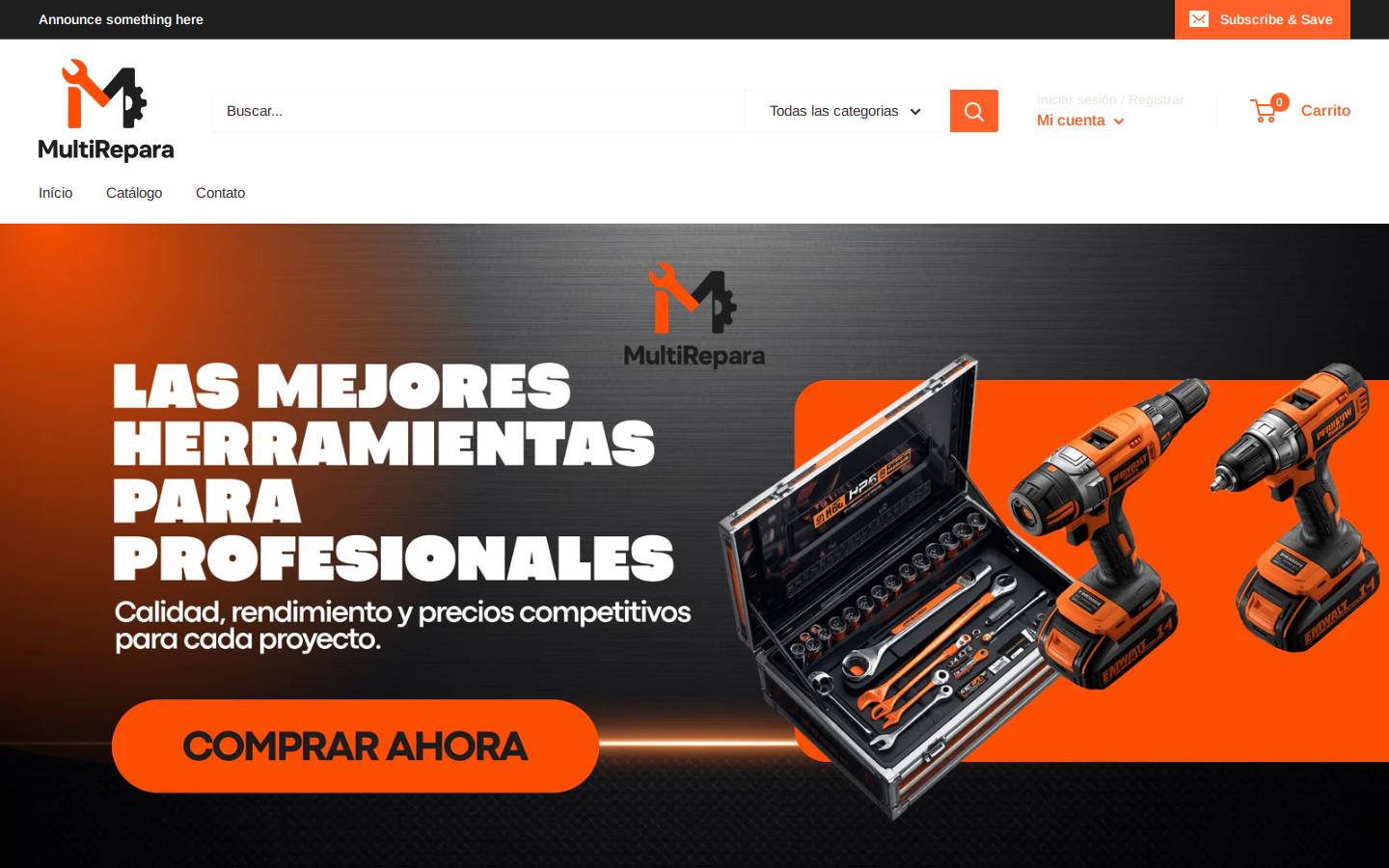 multirepara.com homepage screenshot