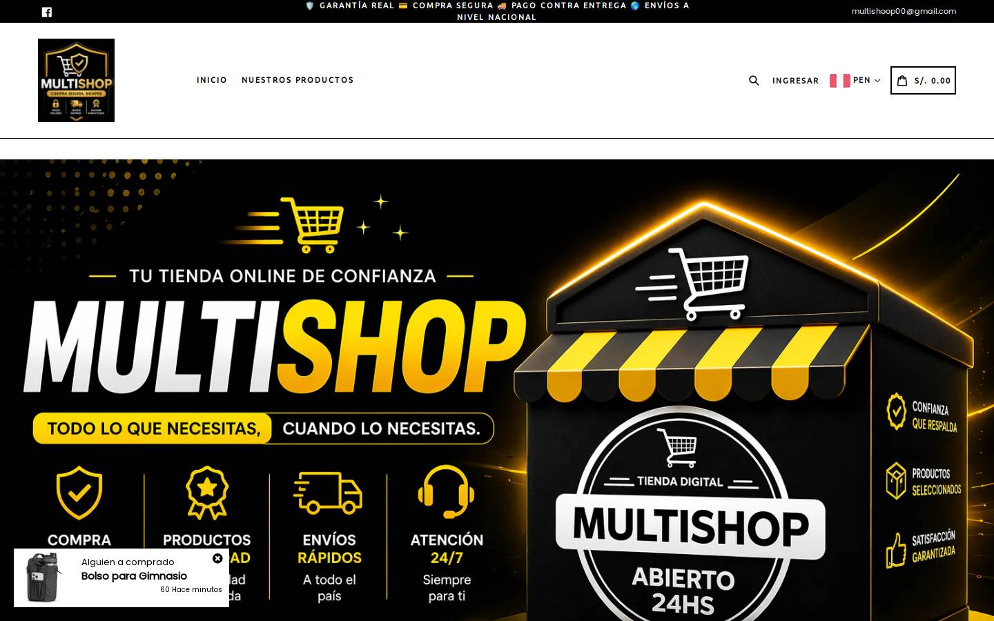 multishoop.store homepage screenshot