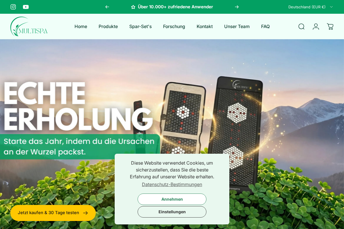 MultiSpa GmbH homepage screenshot