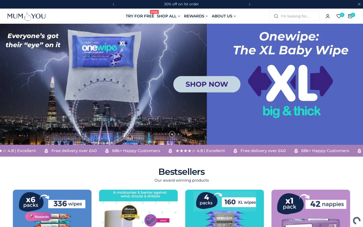 Mum & You homepage screenshot