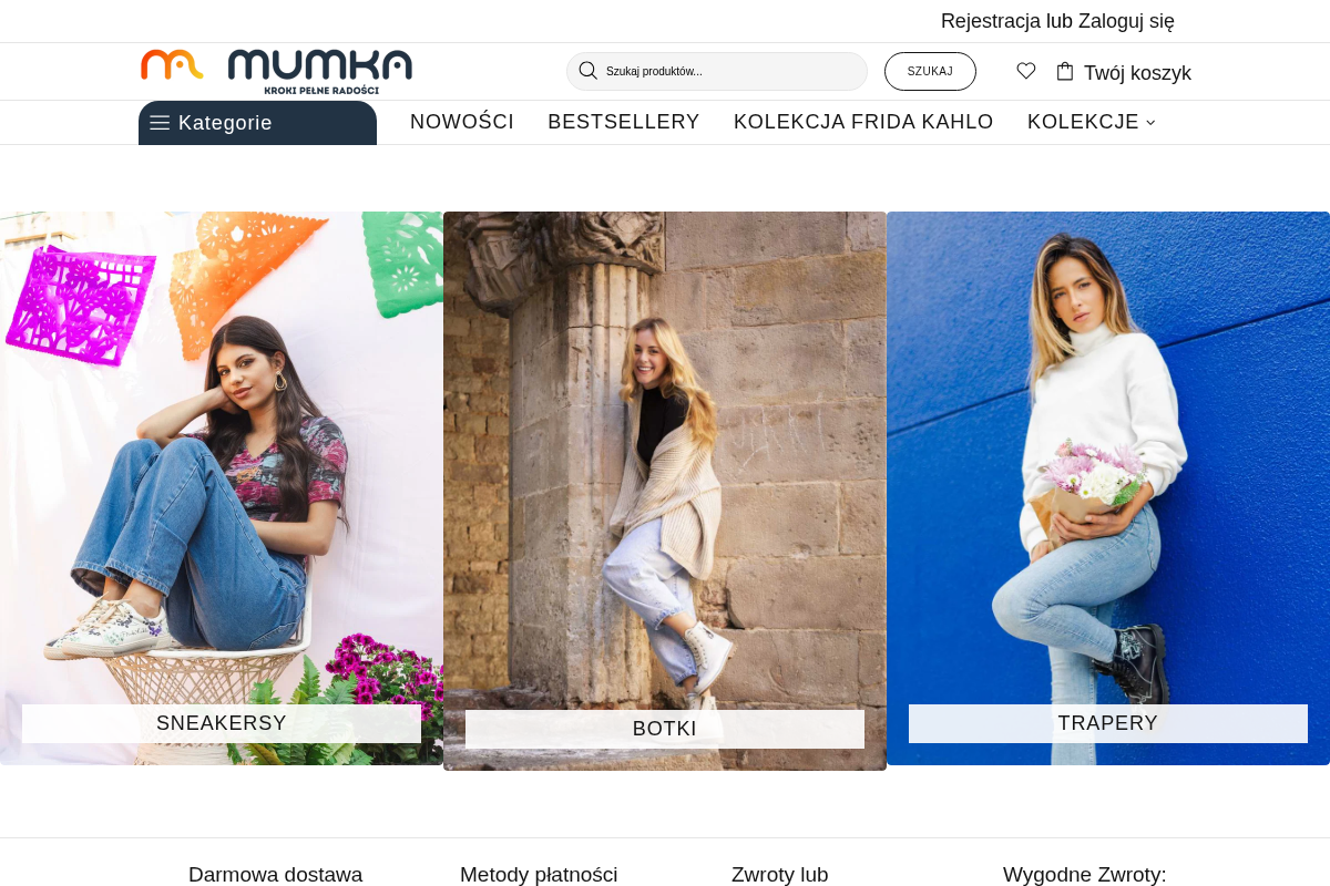 Mumkashoes homepage screenshot