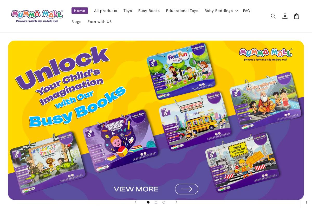 mummamall.com homepage screenshot