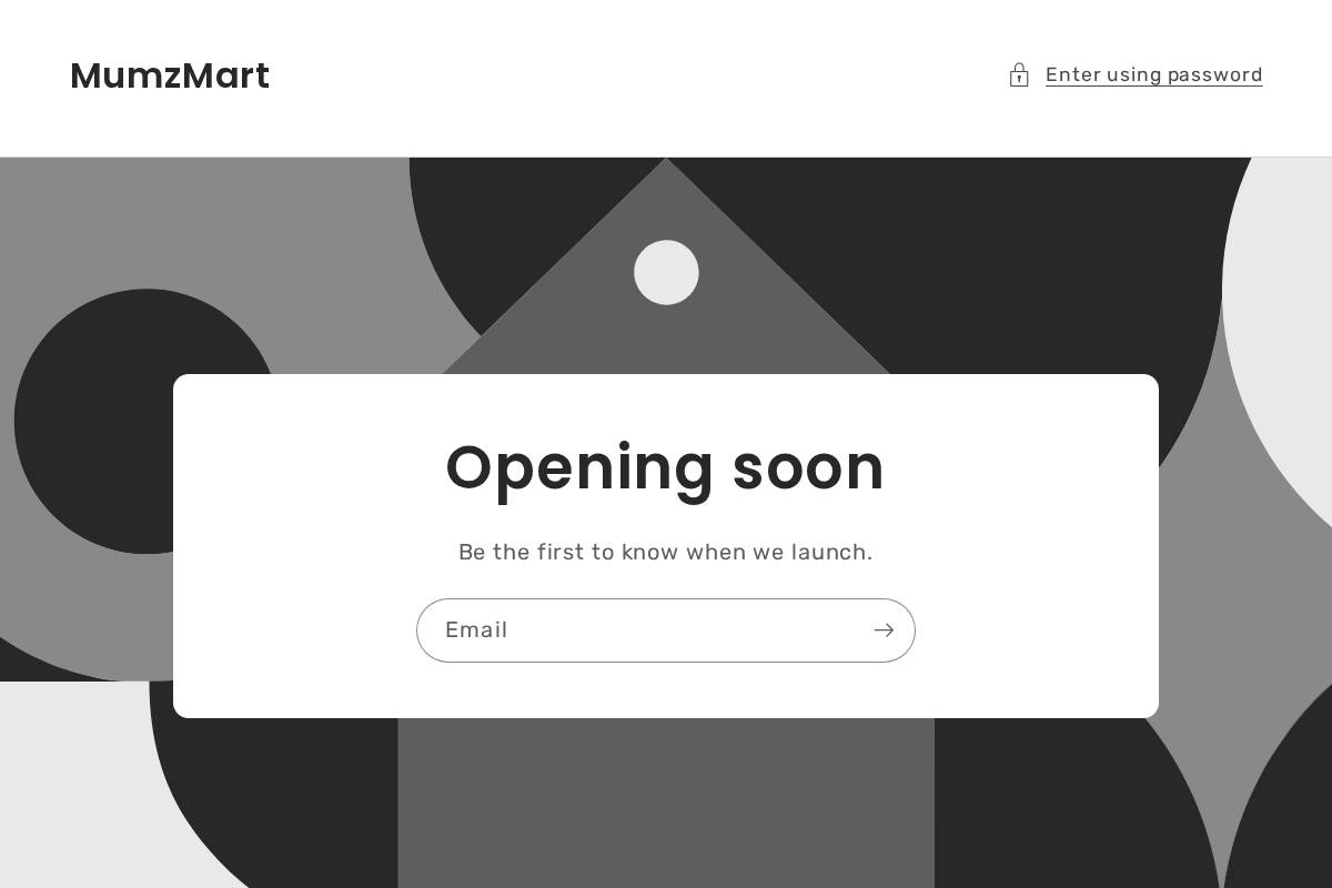 mumzmart.com homepage screenshot