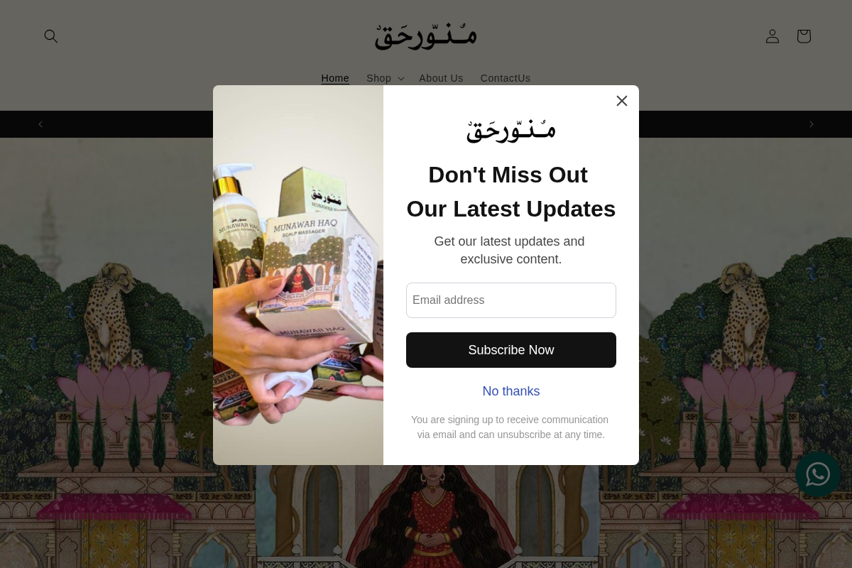 munawarhaq.com homepage screenshot