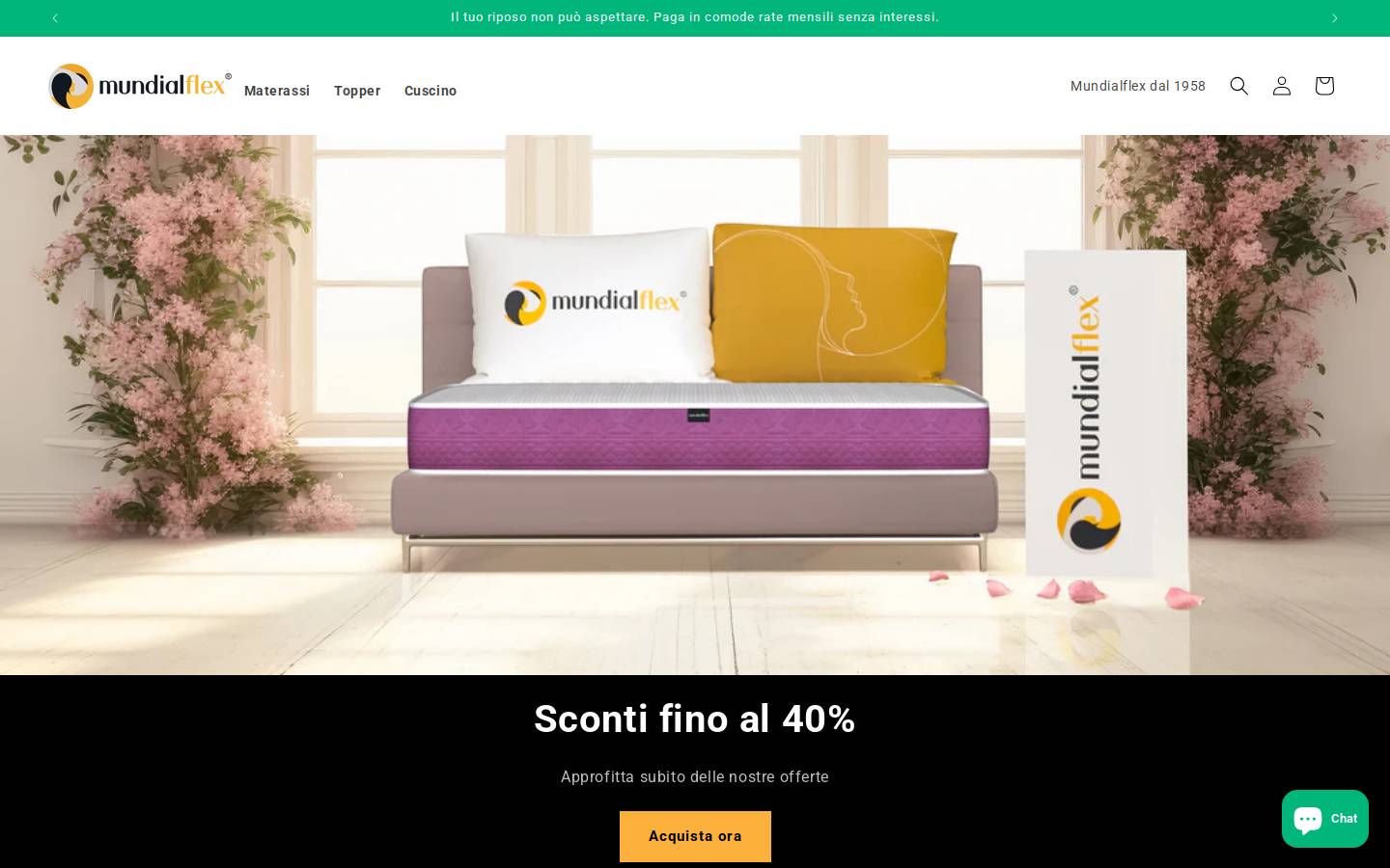 Mundialflex homepage screenshot
