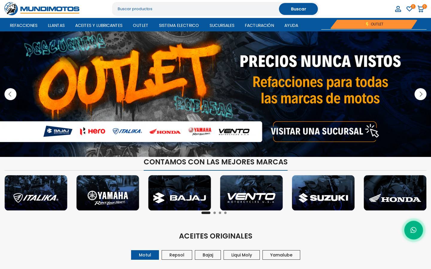 mundimotos.com.mx homepage screenshot