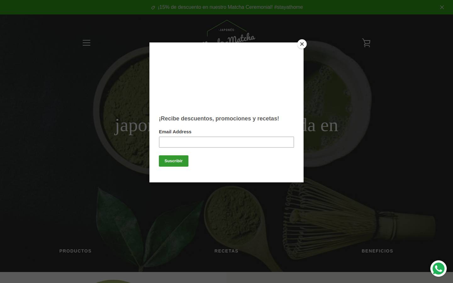 mundo-matcha.com.mx homepage screenshot