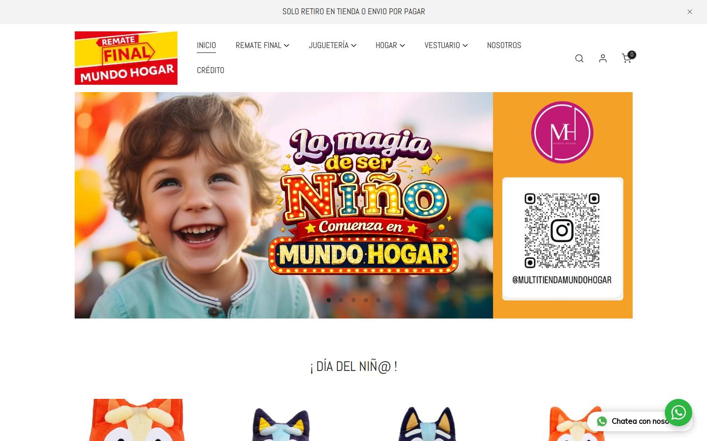 mundohogar.cl homepage screenshot