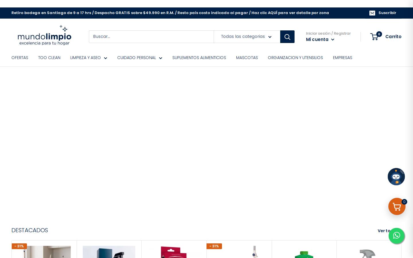 mundolimpio.cl homepage screenshot