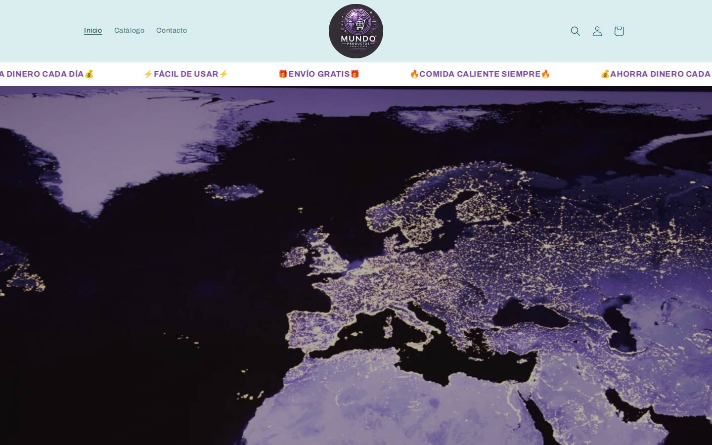mundoproductos.store homepage screenshot