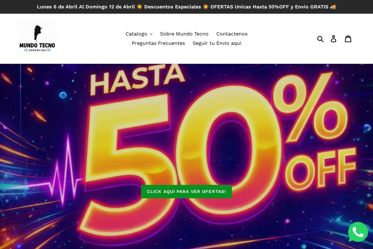 mundotecno.site homepage screenshot