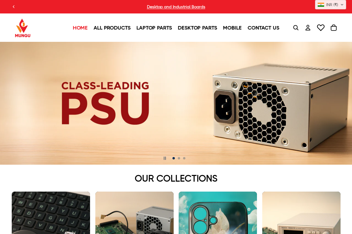 Mungu homepage screenshot