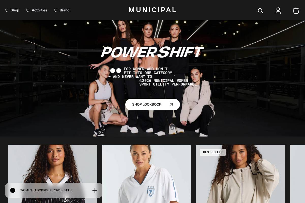 Municipal homepage screenshot