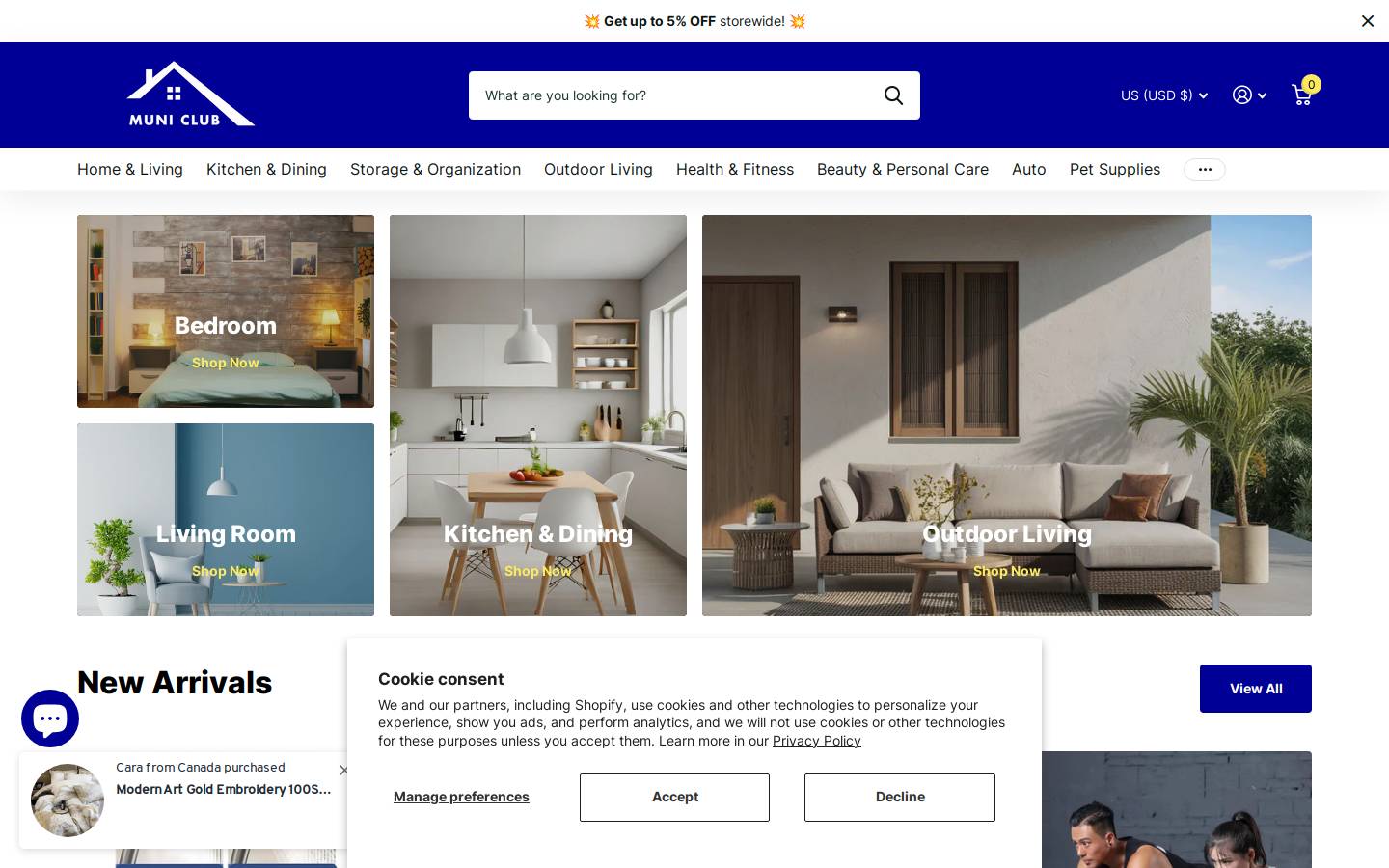 municlub.com homepage screenshot