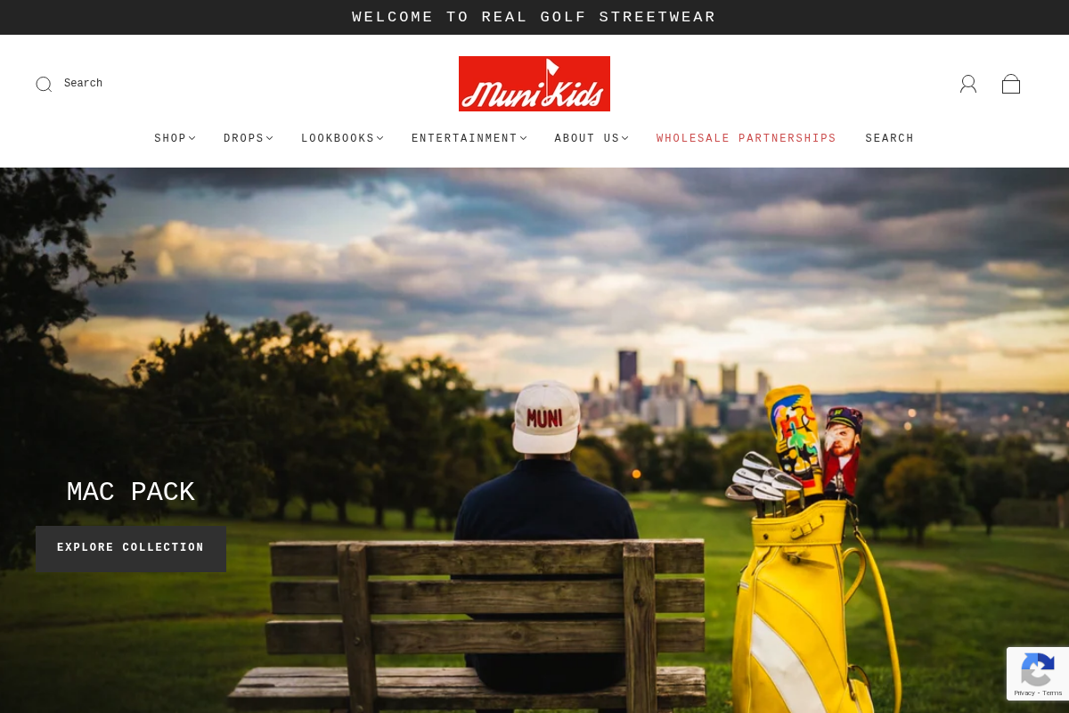 Muni Kids® homepage screenshot