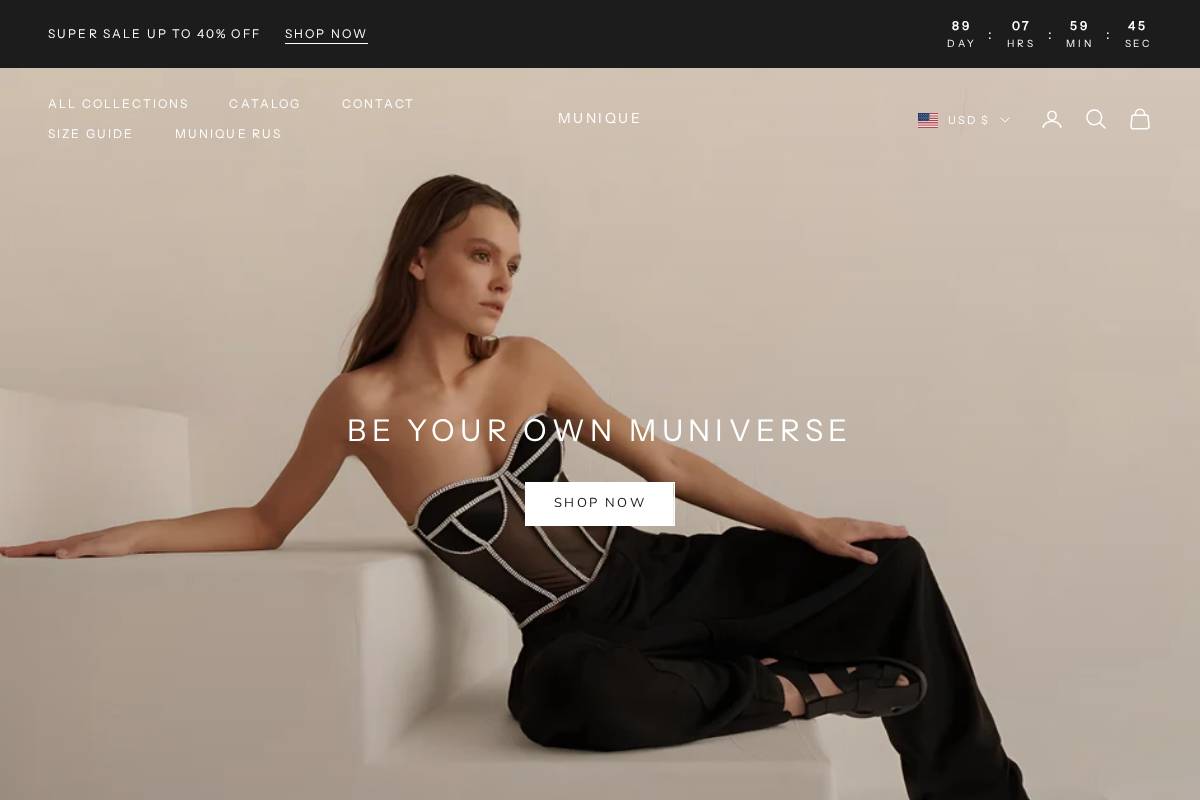 munique.us homepage screenshot