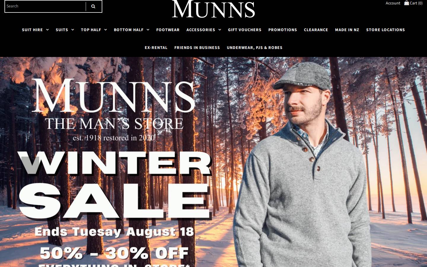 munns.co.nz homepage screenshot