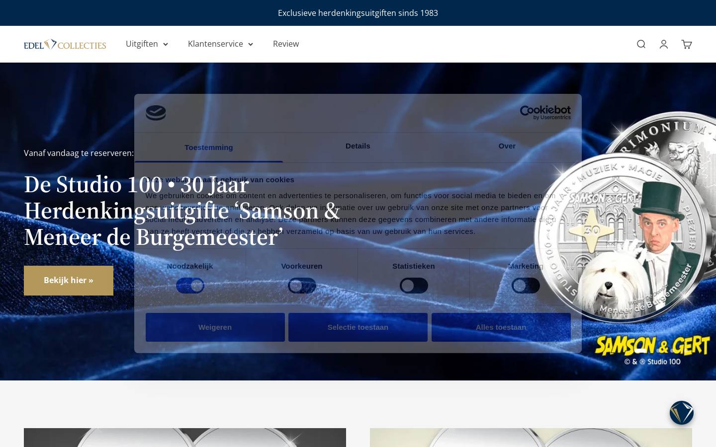 munten-en-postzegels.nl homepage screenshot