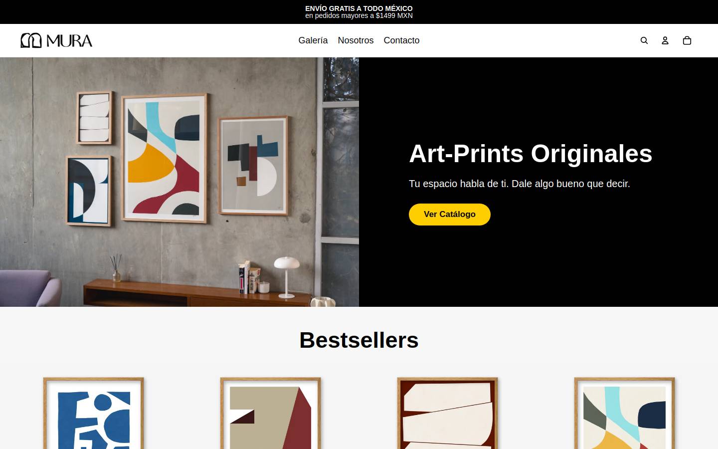 mura-art.com homepage screenshot